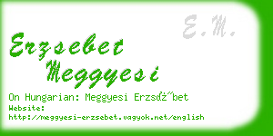 erzsebet meggyesi business card